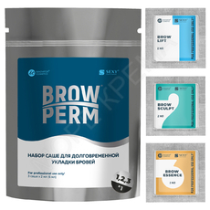 Набор составов для долговременной укладки бровей в саше Sexy Brow Perm, (3 саше х 2 мл) - МОРЕ КРЕМА официальный магазин косметики CHRISTINA LEVISSIME ARKADIA , Магазин Профессиональной косметики , доставка косметики