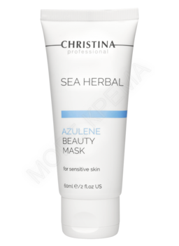 Sea Herbal Beauty Mask Azulene for sensitive skin – Маска красоты для чувствительной кожи «Азулен» - МОРЕ КРЕМА официальный магазин косметики CHRISTINA LEVISSIME ARKADIA , Магазин Профессиональной косметики , доставка косметики